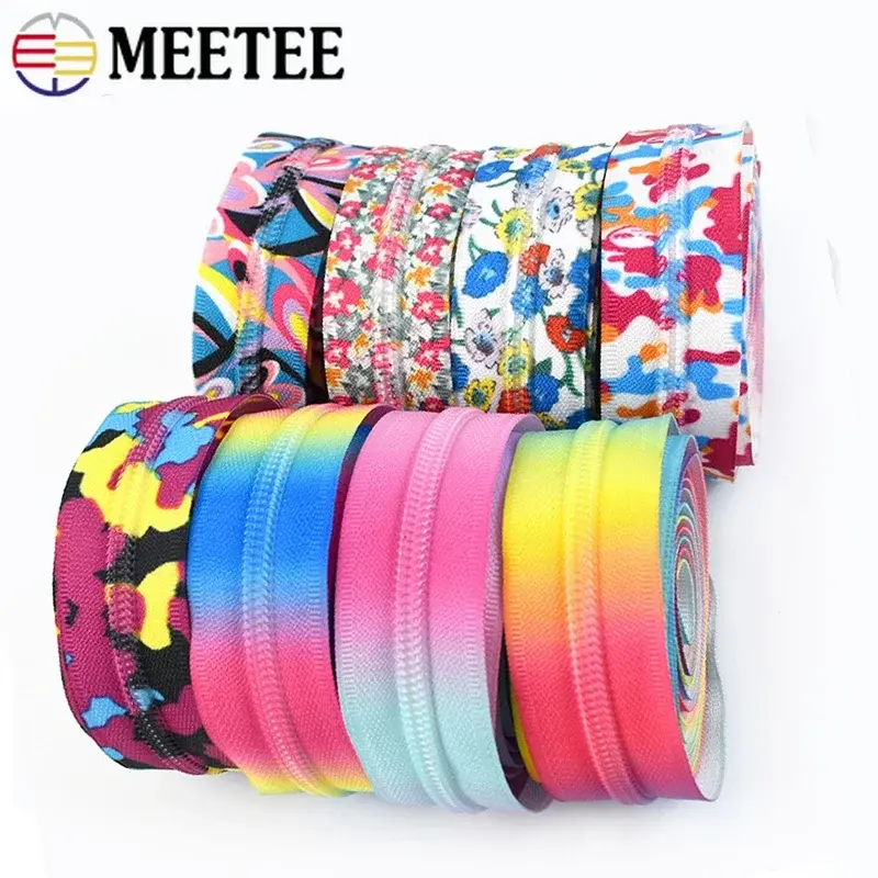 1-10M 5# Nylon Coil Zipper By The Meter For Sewing Bag Jacket Zips Tape Repair Kit DIY Shoes Garment Decoraction Zip Accessories