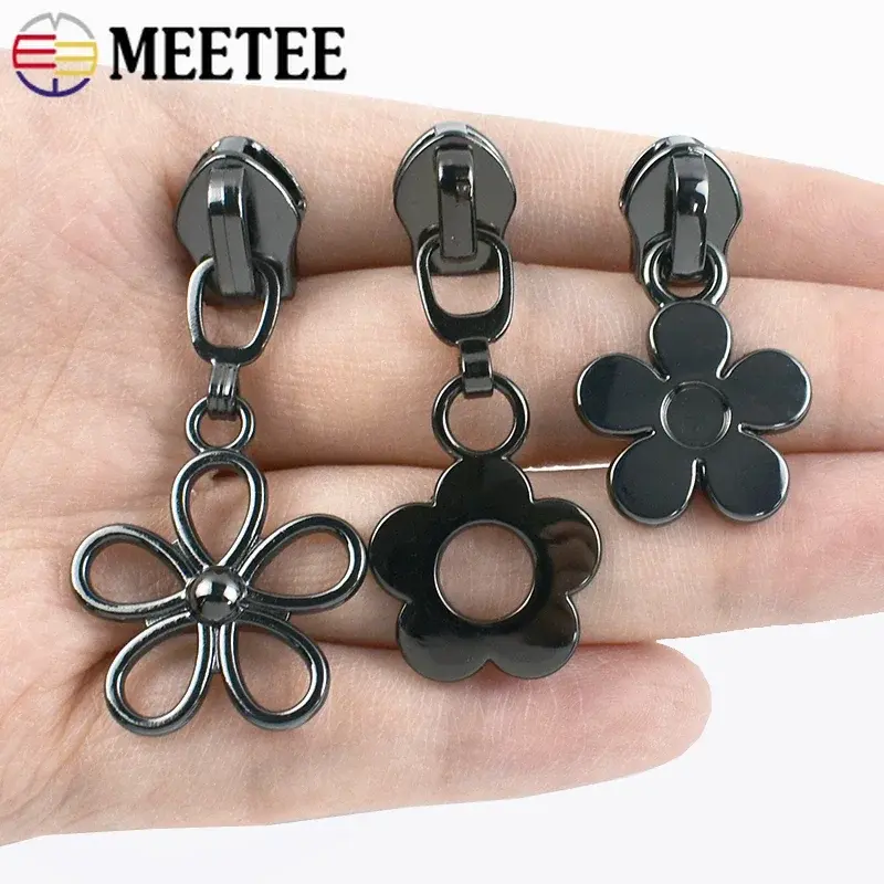 5-20Pcs Meetee 5# Nylon Zipper Sliders Bags Pocket Zippers Heads Clothes Zip Pull Repair Kits DIY Replacement Sewing Accessories