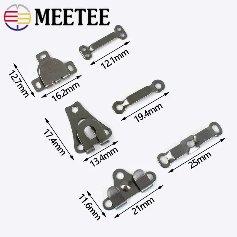 20/50Sets Metal Garment Hooks Pants Trousers Buttons for Sewing Women Skirt Belt Buckle Suit Coat Clasp DIY Accessories
