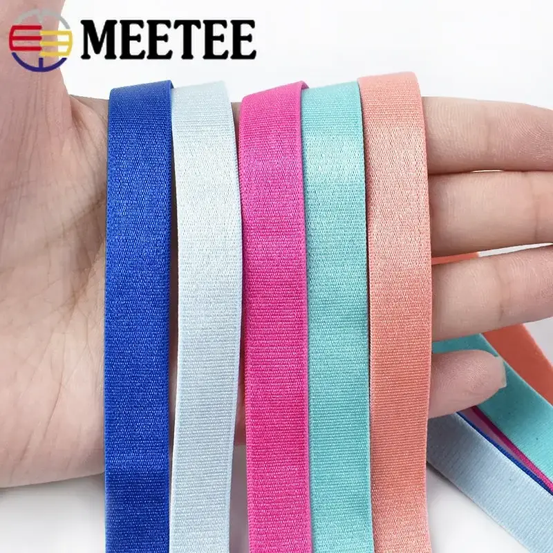 10Meters 8/10/12mm Bra Elastic Band Underwear Strap Rubber Bands Shouder Sewing Ribbons Tapes DIY Garment Accessories