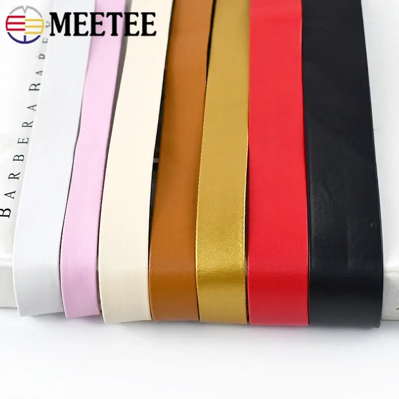 5Meters 5-30mm Synthetic PU Leather Cord Bag Sewing Ribbon Tapes Clothing Bias Binding Decoration Rope DIY Garment Accessories