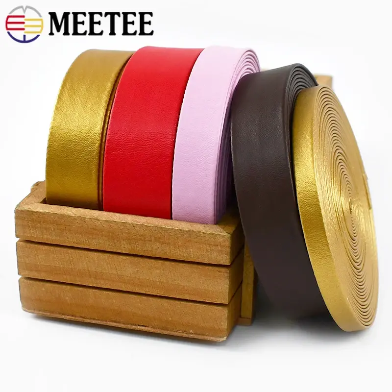 5Meters 5-30mm Synthetic PU Leather Cord Bag Sewing Ribbon Tapes Clothing Bias Binding Decoration Rope DIY Garment Accessories