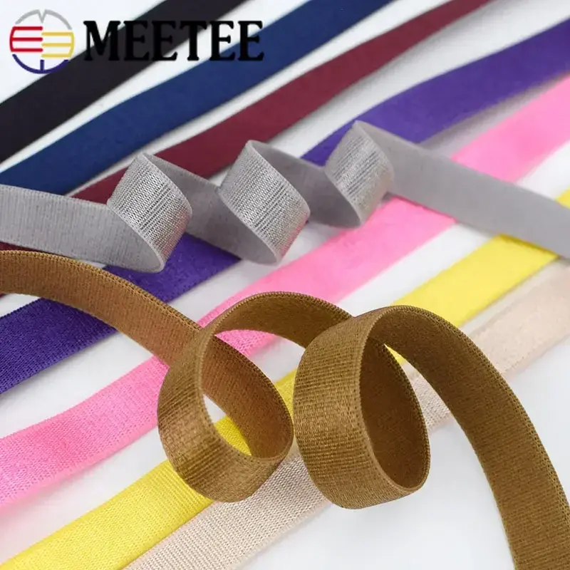 10Meters 8/10/12mm Bra Elastic Band Underwear Strap Rubber Bands Shouder Sewing Ribbons Tapes DIY Garment Accessories