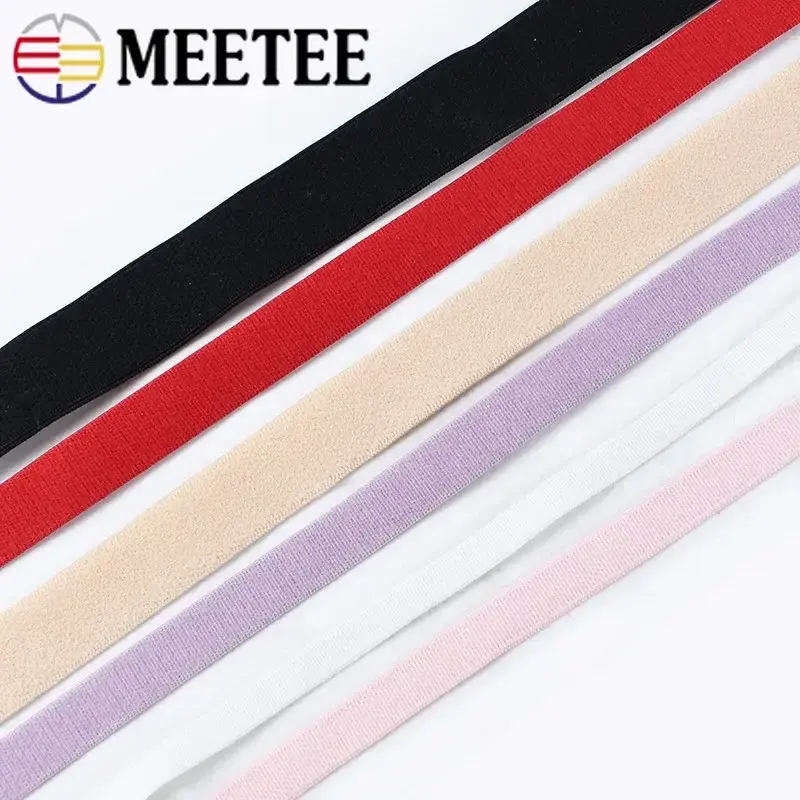 10Meters 8/10/12mm Bra Elastic Band Underwear Strap Rubber Bands Shouder Sewing Ribbons Tapes DIY Garment Accessories