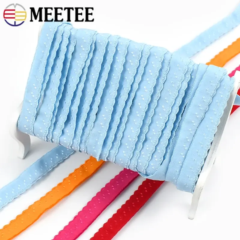 10/20/40Meters 11mm Colored Nylon Elastic Band Rubber Bands For Sewing Clothes Underwear Bra Shoulder Strap DIY Belt Accessories