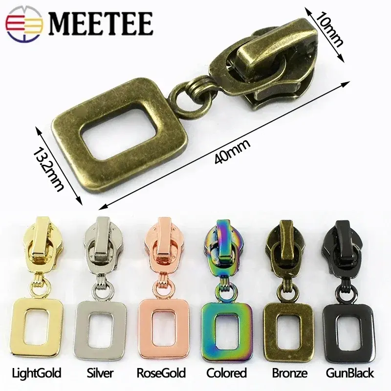 5/10/20Pcs 5# Zipper Slider For Nylon Zippers Tape Bag Purse Zips Pulls Shoes Coat Zip Heads Repair Kits DIY Sewing Accessories
