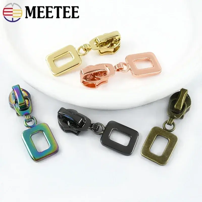 5/10/20Pcs 5# Zipper Slider For Nylon Zippers Tape Bag Purse Zips Pulls Shoes Coat Zip Heads Repair Kits DIY Sewing Accessories