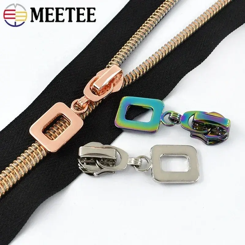 5/10/20Pcs 5# Zipper Slider For Nylon Zippers Tape Bag Purse Zips Pulls Shoes Coat Zip Heads Repair Kits DIY Sewing Accessories