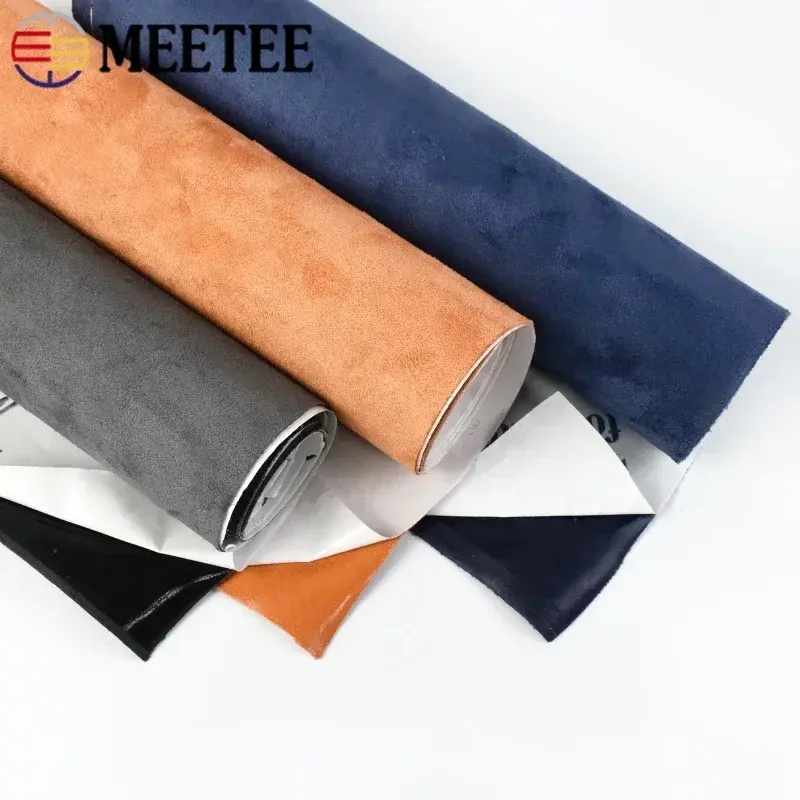 20x30-100*143cm Synthetic Leather Self-adhesive Fabric Suede Adhesive Fabrics By Meter Car Interior Door Velvet Cloth DIY Trims