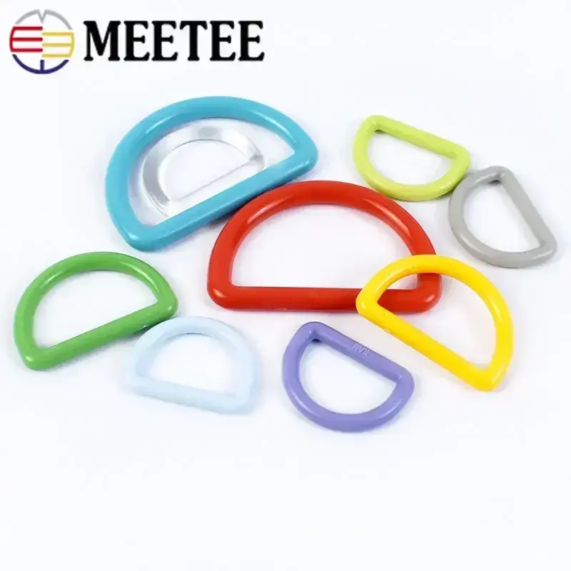 50Pcs Plastic Buckles for Backpack 15-38mm Bag Strap D Ring Buckle Webbing Belt Clasps Hooks Handbag Decor DIY Accessories