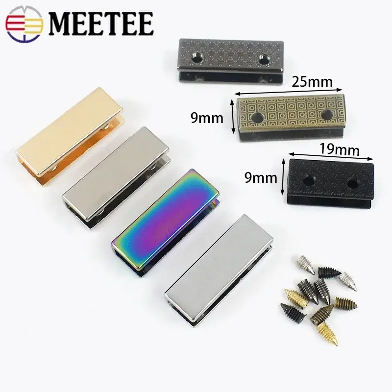 5/10/20Pcs 19/25mm Metal Tail Clip For Backpack Luggage Webbing Buckle Bag Strap Side Edge Stopper Clasp DIY Hardware Accessorie