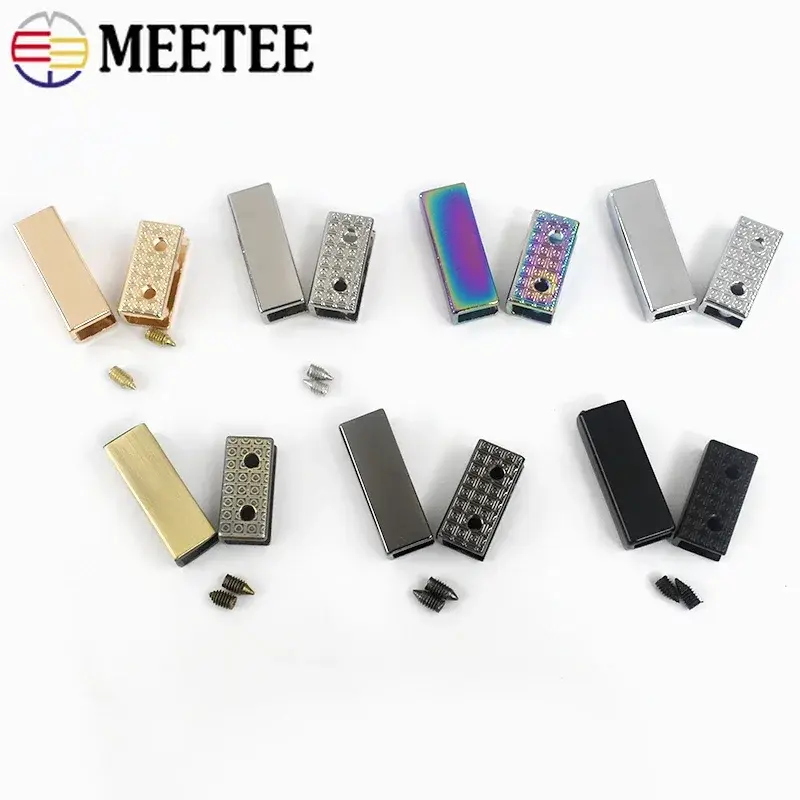5/10/20Pcs 19/25mm Metal Tail Clip For Backpack Luggage Webbing Buckle Bag Strap Side Edge Stopper Clasp DIY Hardware Accessorie