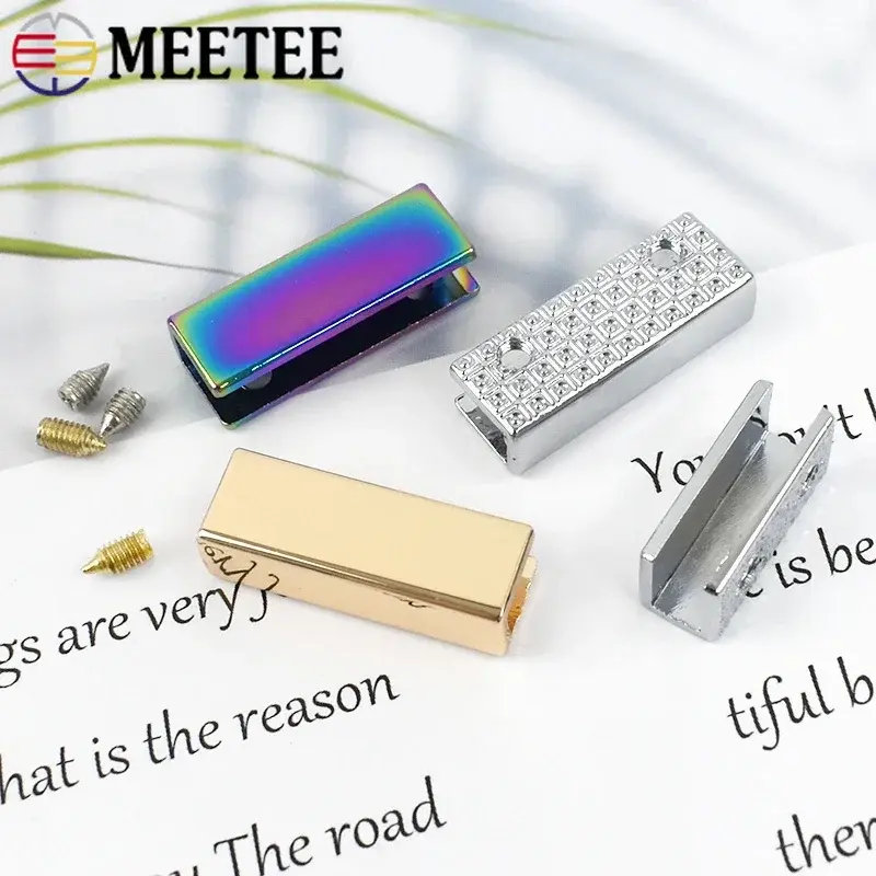 5/10/20Pcs 19/25mm Metal Tail Clip For Backpack Luggage Webbing Buckle Bag Strap Side Edge Stopper Clasp DIY Hardware Accessorie