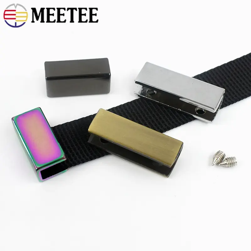 5/10/20Pcs 19/25mm Metal Tail Clip For Backpack Luggage Webbing Buckle Bag Strap Side Edge Stopper Clasp DIY Hardware Accessorie