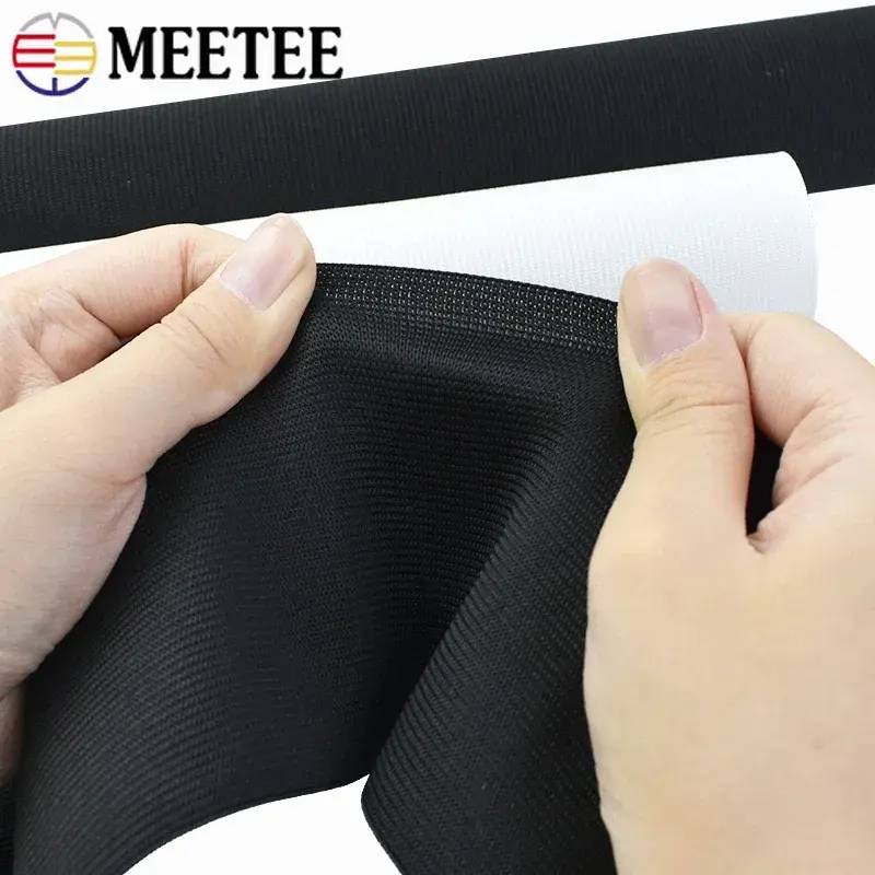 1Meters Meetee 7-50cm Extra Wide Elastic Band Crochet Soft Skin Rubber Bands Underwear Pants Waist Belt DIY Sewing Accessories