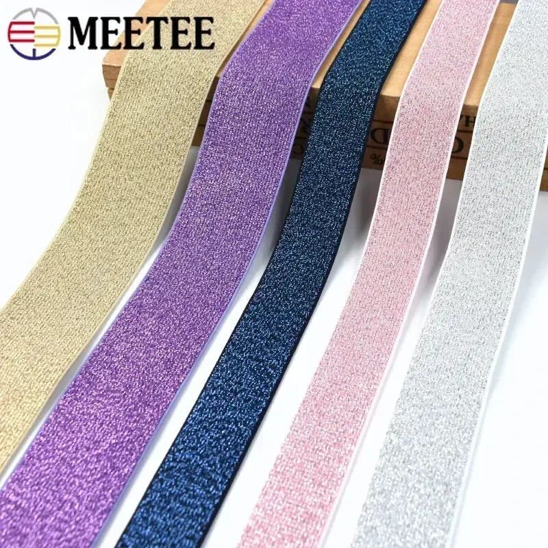 1/2/3M 25-50mm Colored Nylon Elastic Band for Sewing Waistband Rubber Bands Belt Elastics Strap Stretch Ribbon DIY Accessories