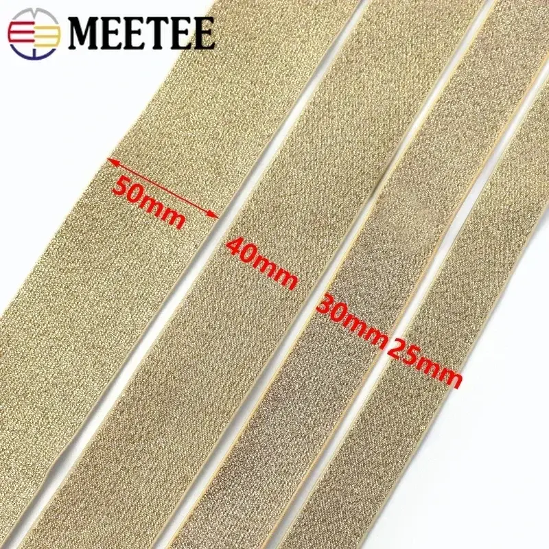 1/2/3M 25-50mm Colored Nylon Elastic Band for Sewing Waistband Rubber Bands Belt Elastics Strap Stretch Ribbon DIY Accessories