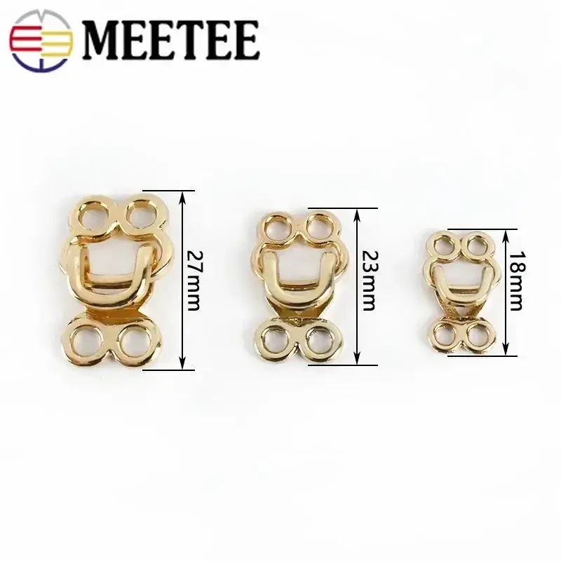 Metal Invisible Hook 10-50Pc 18/23/27mm Adjustable Clasp Jeans Pants Skirt Collar Decor Sewing Craft Repair Hardware Accessories