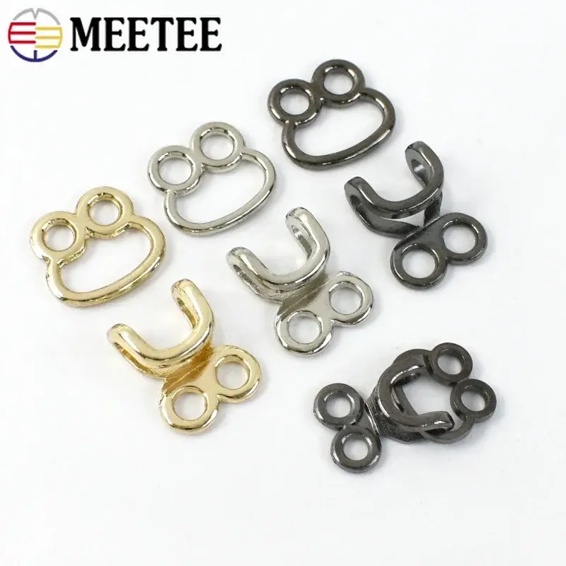 Metal Invisible Hook 10-50Pc 18/23/27mm Adjustable Clasp Jeans Pants Skirt Collar Decor Sewing Craft Repair Hardware Accessories