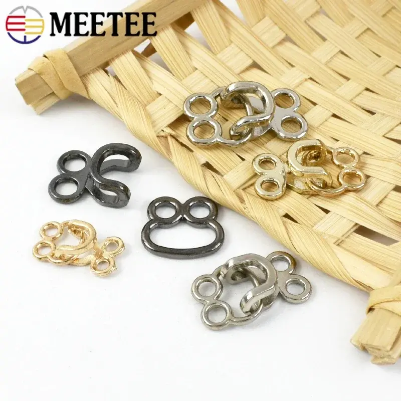 Metal Invisible Hook 10-50Pc 18/23/27mm Adjustable Clasp Jeans Pants Skirt Collar Decor Sewing Craft Repair Hardware Accessories