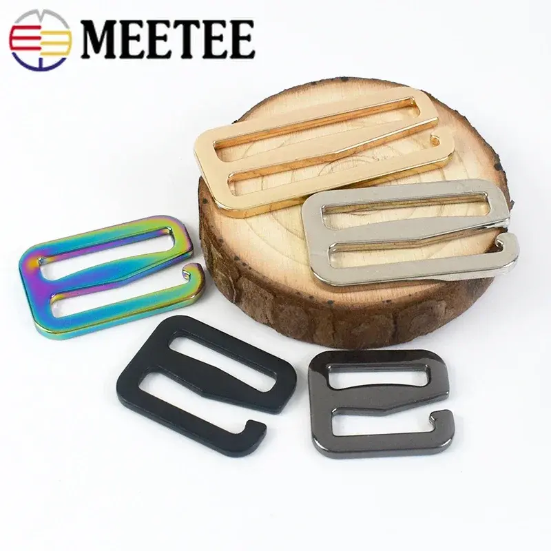 5Pcs 20/25/32/38/50mm Metal Belt Tri-Glide Clasp Bags Strap Adjuster Buckles Pet Collar Hook DIY Replacement Hardware Accessorie