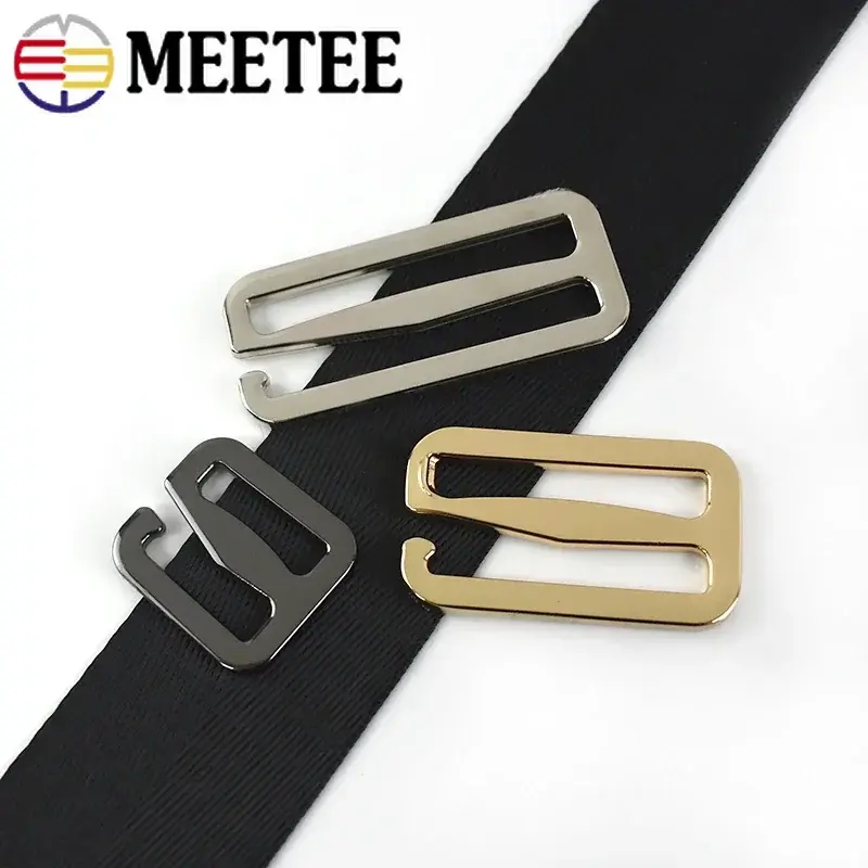 5Pcs 20/25/32/38/50mm Metal Belt Tri-Glide Clasp Bags Strap Adjuster Buckles Pet Collar Hook DIY Replacement Hardware Accessorie
