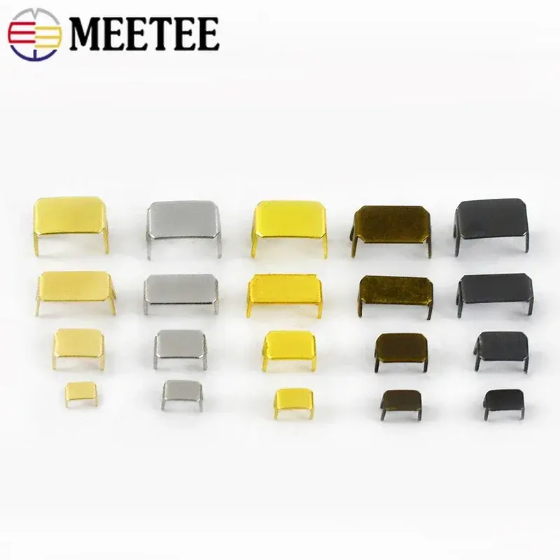 50/100Pcs Metal Zipper Stopper for Nylon Zippers 3# 5# 8# 10# Zips Tail End Lock DIY Instant Fix Repair Kit Replacement