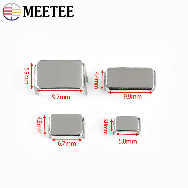 50/100Pcs Metal Zipper Stopper for Nylon Zippers 3# 5# 8# 10# Zips Tail End Lock DIY Instant Fix Repair Kit Replacement