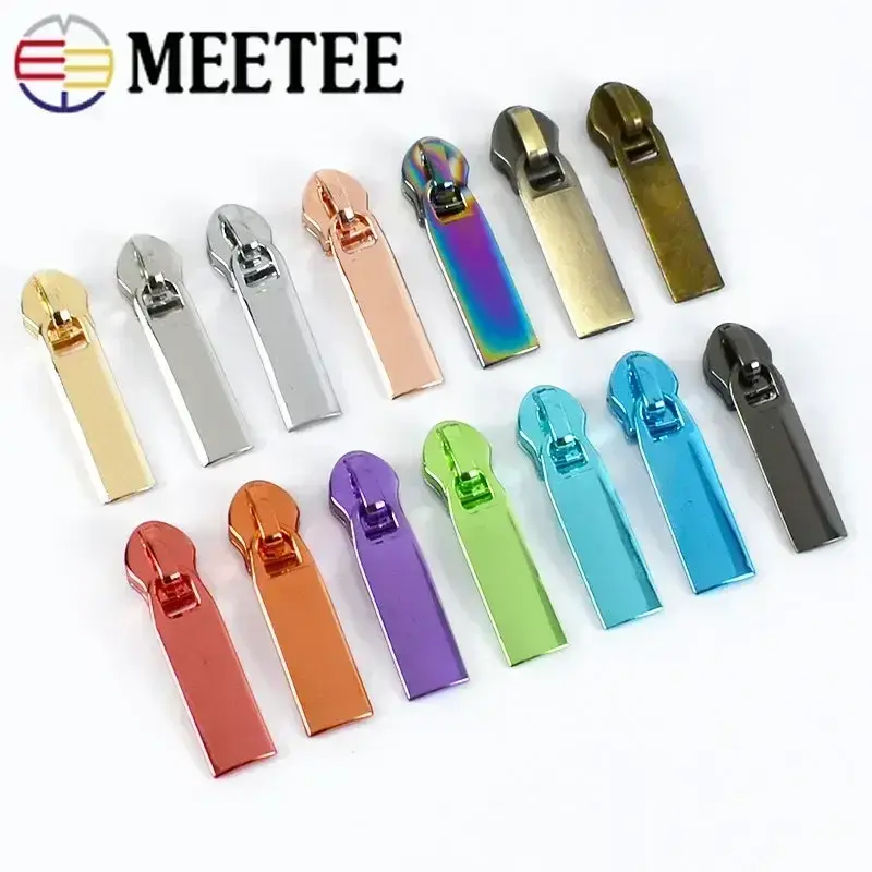 5/10/20Pcs 5# Sewing Zipper Sliders for Nylon Zippers Pulls Bag Coat Zips Heads Pullers Replacement Repair Kits DIY Accessories