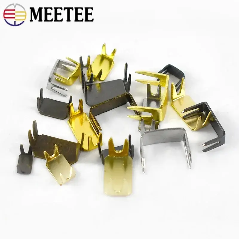 50/100Pcs Metal Zipper Stopper for Nylon Zippers 3# 5# 8# 10# Zips Tail End Lock DIY Instant Fix Repair Kit Replacement