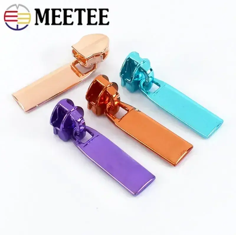 5/10/20Pcs 5# Sewing Zipper Sliders for Nylon Zippers Pulls Bag Coat Zips Heads Pullers Replacement Repair Kits DIY Accessories
