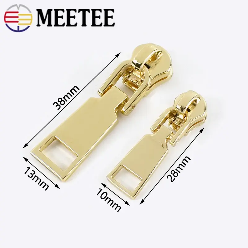 5/10pcs 3# 5# Zippers Slider Pulls for Metal Zipper Tape Jackets Clothes Zip Heads Bag Repair Kit DIY Sewing Accessories
