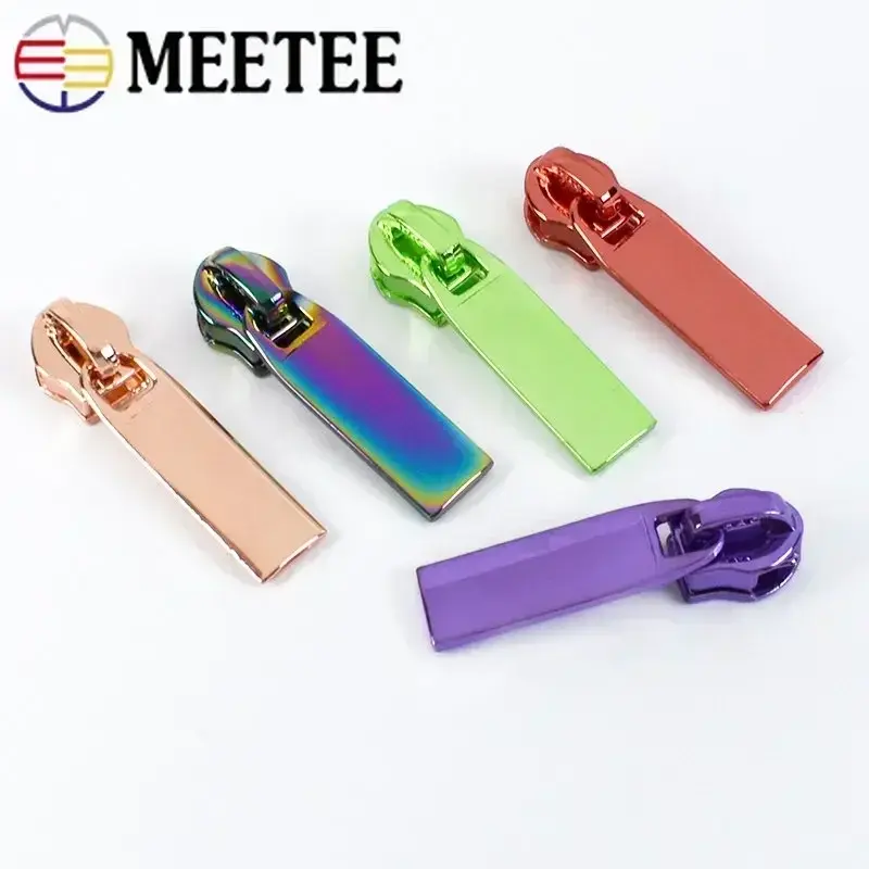 5/10/20Pcs 5# Sewing Zipper Sliders for Nylon Zippers Pulls Bag Coat Zips Heads Pullers Replacement Repair Kits DIY Accessories
