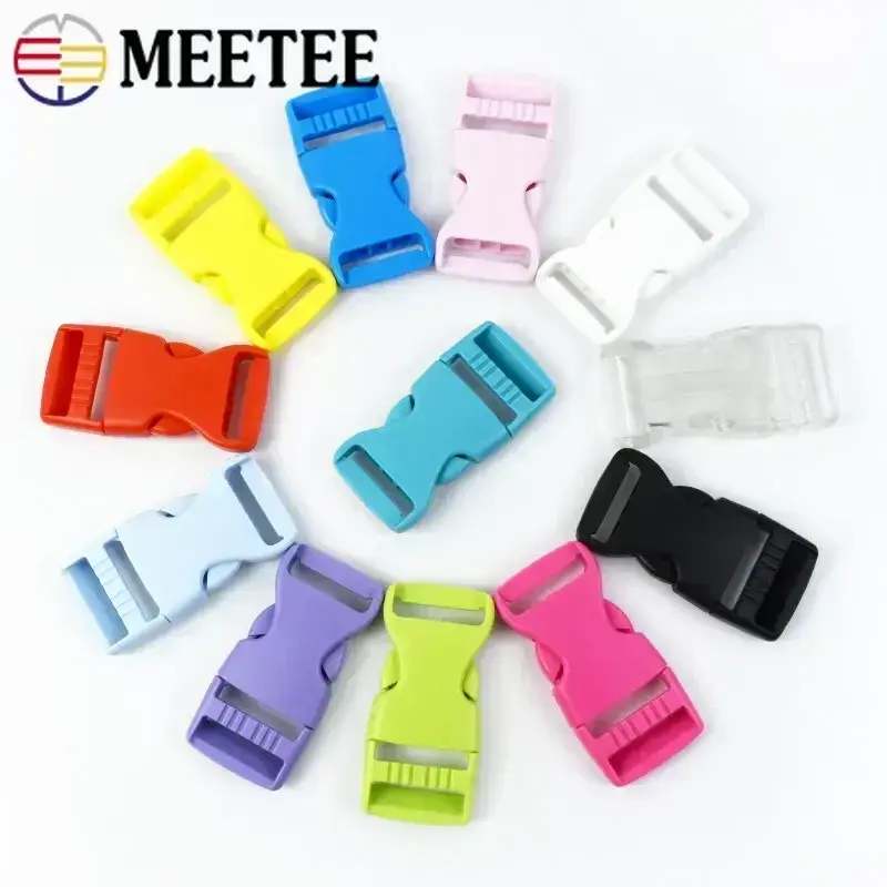 10Pcs 15-38mm Plastic Buckles for Knapsack Backpack Strap Side Quick Release Buckle Pet Collar Belt Clasp Hooks DIY Accessories
