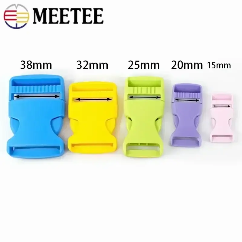 10Pcs 15-38mm Plastic Buckles for Knapsack Backpack Strap Side Quick Release Buckle Pet Collar Belt Clasp Hooks DIY Accessories
