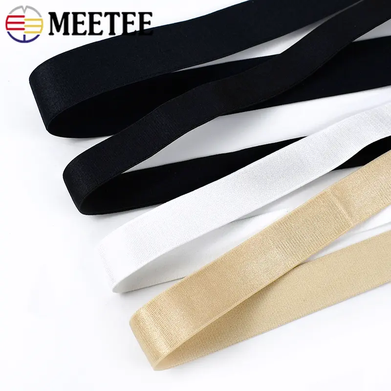 10Meters 6-30mm Nylon Elastic Band for Bra Underwear Strap Rubber Tape Pants Stretch Webbing Bands DIY Sewing Accessories