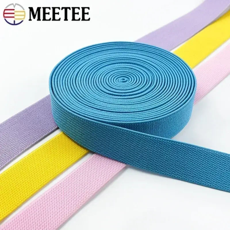 2-10Meters 38mm Colorful Elastic Band Nylon Rubber Ribbon For Pants Stretch Webbing Underwear Bias Binding DIY Sewing Accessory