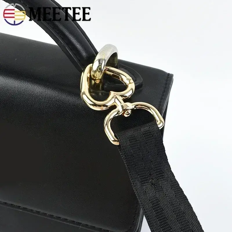5-30Pcs Meetee 13/20mm Metal Buckles For Bag Strap Heart Ring Lobster Clasp Dog Collar Chain Snap Hooks DIY Hardware Accessories