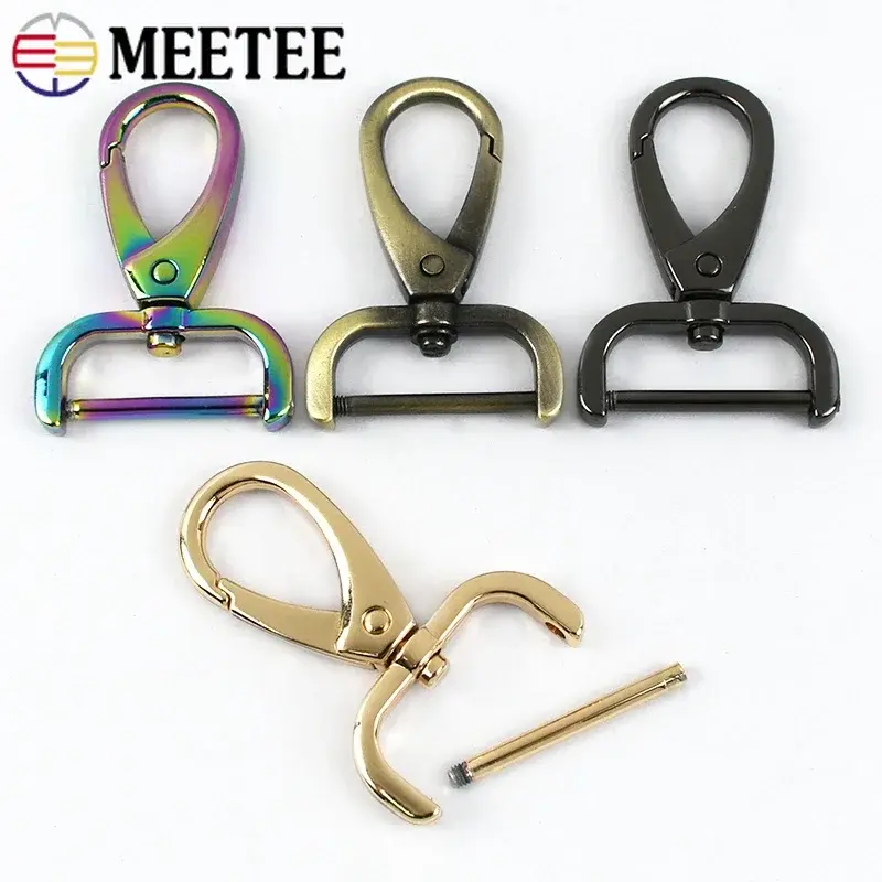 5Pcs Detachable Bag Buckles for Strap 13-38mm Metal Swivel Lobster Clasp Belt Webbing Trigger Snap Hook DIY Accessories