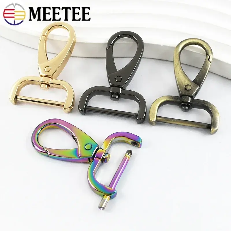 5Pcs Detachable Bag Buckles for Strap 13-38mm Metal Swivel Lobster Clasp Belt Webbing Trigger Snap Hook DIY Accessories