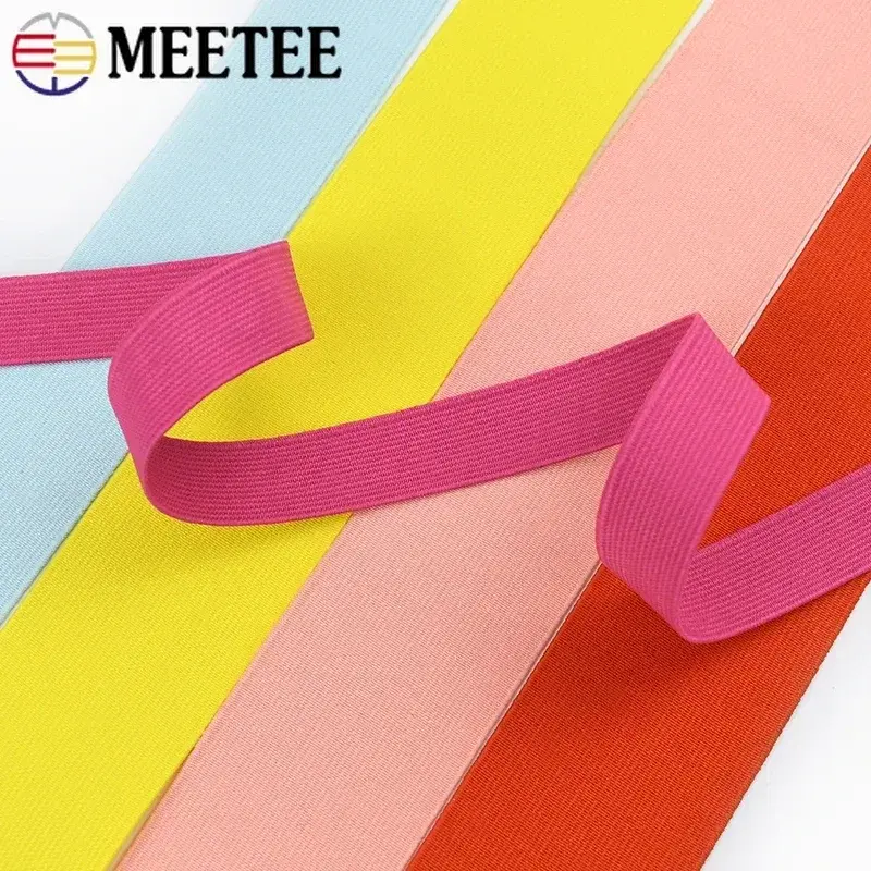 5/8M 20/25/30/40/50mm Elastic Band For Waistband Pants Ribbon Stretch Webbing Rubber Cord Tape DIY Clothes Sewing Accessories