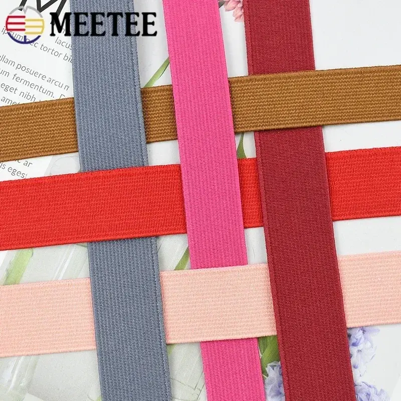5/8M 20/25/30/40/50mm Elastic Band For Waistband Pants Ribbon Stretch Webbing Rubber Cord Tape DIY Clothes Sewing Accessories