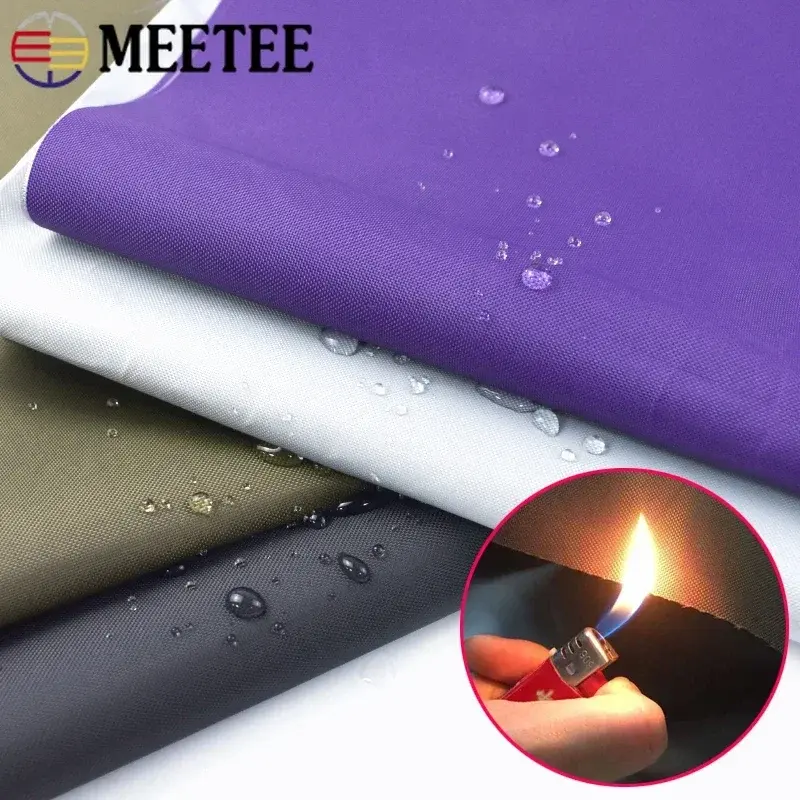 50/100X150cm 600D Fireproof Oxford Fabrics Silver Plated Waterproof Fabric Flame-retardant Cloth for Outdoor Car Sheds Sewing