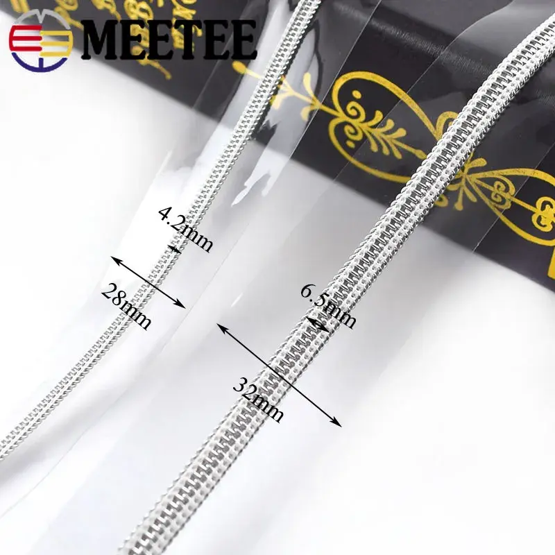 1/2/3/5M 3# 5# PVC Zipper Tape for Sewing Bag Pencilcase Decor Nylon Zippers Shoes Clothing Zip Repair Kit DIY Accessories
