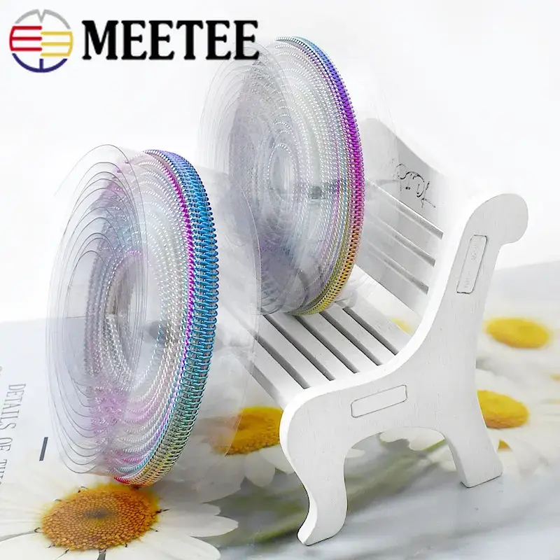 1/2/3/5M 3# 5# PVC Zipper Tape for Sewing Bag Pencilcase Decor Nylon Zippers Shoes Clothing Zip Repair Kit DIY Accessories
