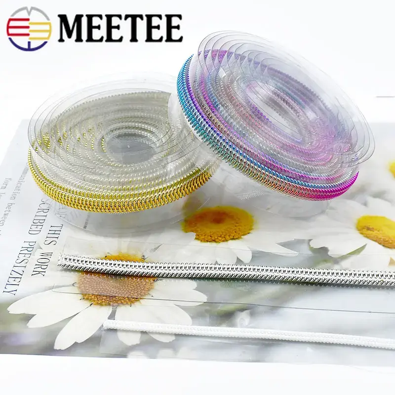 1/2/3/5M 3# 5# PVC Zipper Tape for Sewing Bag Pencilcase Decor Nylon Zippers Shoes Clothing Zip Repair Kit DIY Accessories