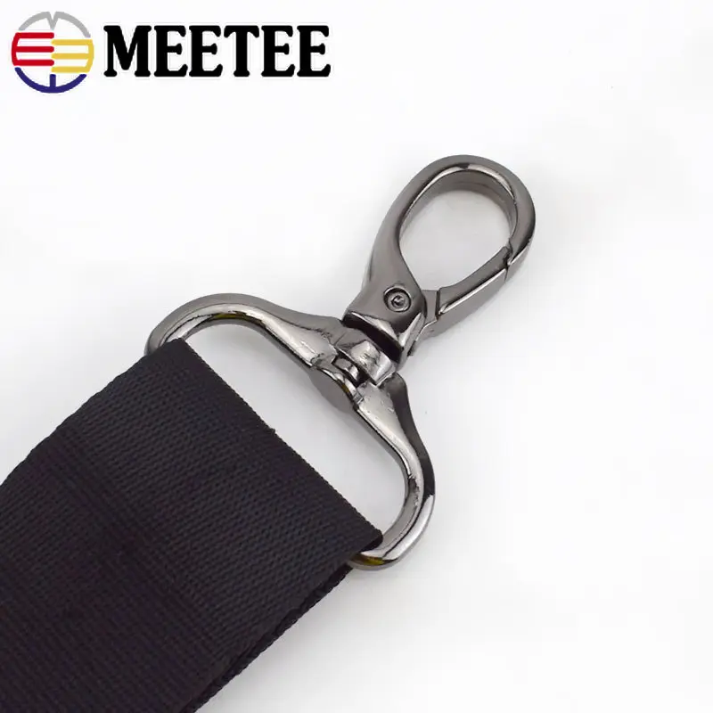 2/4/10Pcs 15/20/26/32mm Metal Strap Buckles for Bag Swivel Lobster Buckle Webbing Keychain Carabiner Hook Clasps DIY Accessories