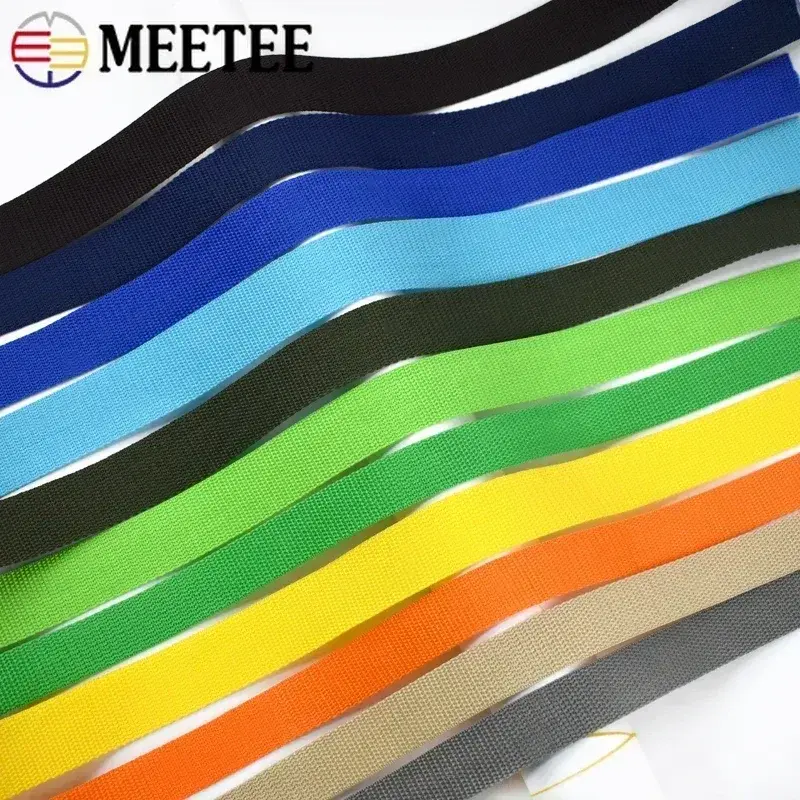 Meetee 10M PP Polypropylene Webbing 20-50mm Shoulder Bag Strap Nylon Ribbon Band Safety Belt Decor Lace Sewing Bias Accessories