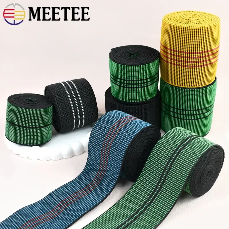2/5M 50/70mm Polyester Elastic Band High Elasticity Rubber Bands For Sofa Backrest Stretch Webbing Bias Binding Sewing Accessory