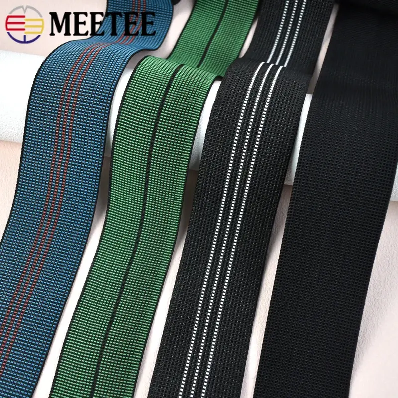 2/5M 50/70mm Polyester Elastic Band High Elasticity Rubber Bands For Sofa Backrest Stretch Webbing Bias Binding Sewing Accessory
